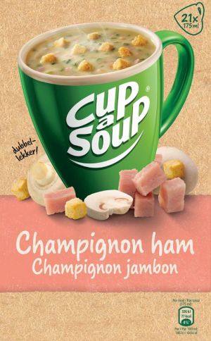 Cup-a-Soup champignon jambon, paquet de 21 sachets