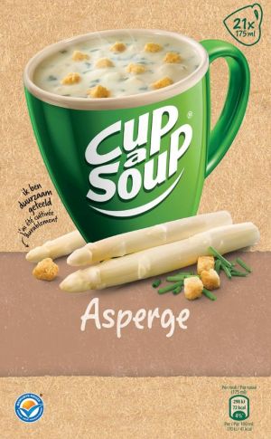 Cup-a-Soup asperge cr&egrave;me avec cro&ucirc;tons de fromage, paquet de 21 sachets