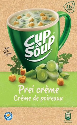 Cup-a-Soup poireaux cr&egrave;me avec cro&ucirc;tons de fromage, paquet de 21 sachets