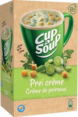 Cup a soup poireaux creme + croûtespaque