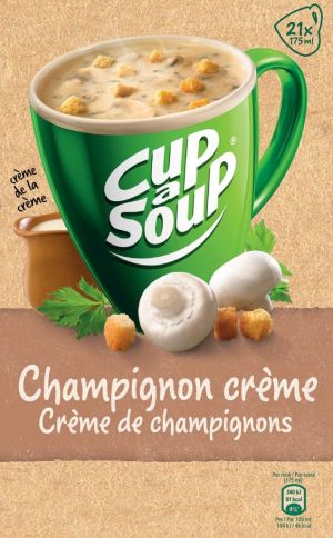 Cup-a-Soup champignons cr&egrave;me avec cro&ucirc;tons, paquet de 21 sachets