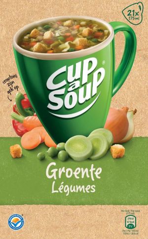 Cup-a-Soup l&eacute;gumes avec cro&ucirc;tons, paquet de 21 sachets