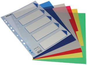 Esselte intercalaires 5 onglets