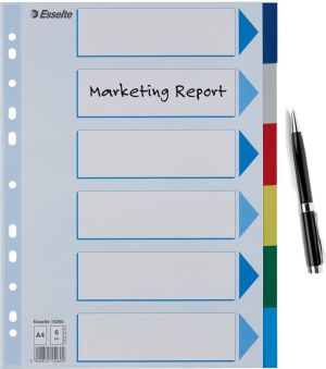 Esselte intercalaires 6 onglets
