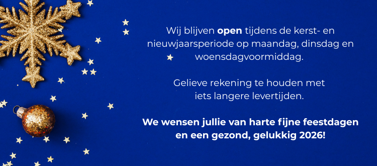 Wij blijven open tijdens de kerst-en nieuwjaarsperiode