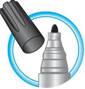 Bic whiteboardmarker 1701 zwart