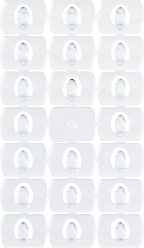 Command decohaak, extra small, draagvermogen 225 gram, transparant, blister van 20 stuks