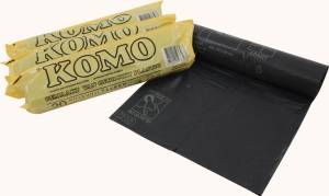 Komo sac &agrave; ordures, 50 microns, 60 litres, 1 rouleau, 20 sacs, gris