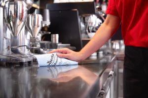 Vileda chiffon en microfibres Purmicro Active, paquet de 5 pi&egrave;ces, bleu