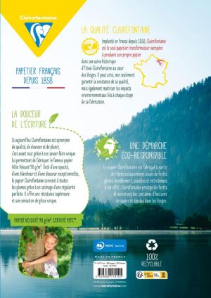 Clairefontaine ringbandinterieur Metric, ft A4, 9-gaatsperforatie, los, 400 bladzijden, sey&egrave;s