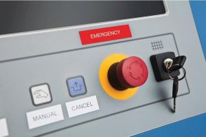 Dymo RHINO ruban vinyl 12 mm, blanc sur rouge