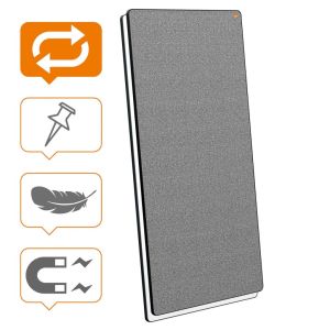 Nobo Move & Meet panneau, tableau blanc-tableau d'affichage, 90 x 180 cm, avec cadre noir