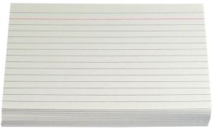 Gallery witte systeemkaarten, ft 10 x 15 cm, gelijnd, pak van 100 stuks