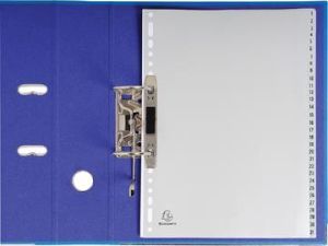 Exacompta intercalaires num&eacute;rique pour ft A4, en PP, 31 onglets, gris