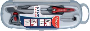 Maped compas Stop System, coffret 3 pi&egrave;ces