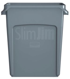 Rubbermaid collecteur Slim Jim, 60 l, gris