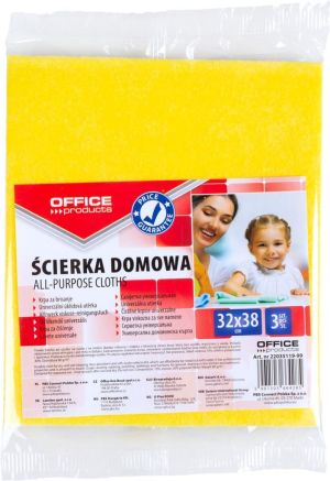 OFFICE products chiffons vaiselles universels, 32 x 38 cm, couleurs assorties, pacquet de 3 pi&egrave;ces