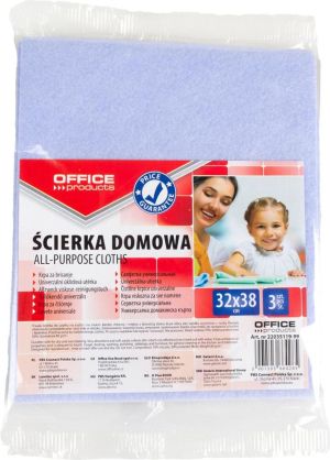 OFFICE products chiffons vaiselles universels, 32 x 38 cm, couleurs assorties, pacquet de 3 pi&egrave;ces