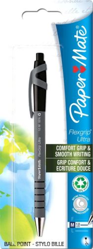 Paper Mate stylo bille Flexgrip Ultra RT, moyenne, noir