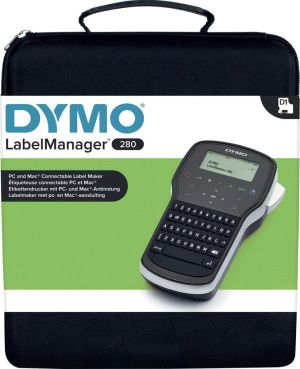 Dymo beletteringsysteem LabelManager 280 kit, qwerty, inclusief 2 x D1 tape, draagtas en oplader