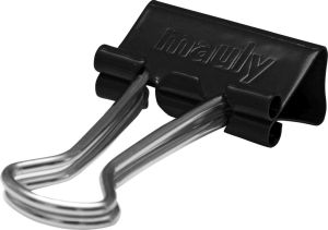 Maul clip foldback 19mm, blister de 12 pc noir