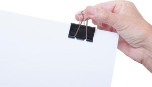 Maul clip foldback 40mm, blister de 6 pc noir