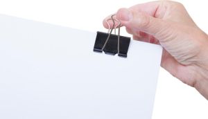 Maul clip foldback 50mm, blister de 6 pc noir