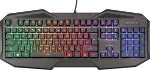 Trust GXT 1180RW 4-in-1 Gaming Set met headset, toetsenbord (qwerty), muis en muismat