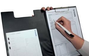 MAUL chemise &aacute; pince avec insert A4, noir