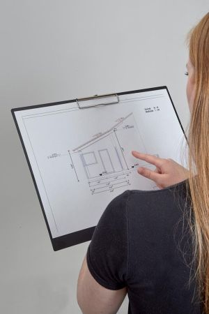 MAUL klemplaat hard kunststof PP A3 liggend zwart, niet transparant