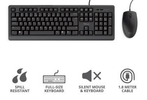 Trust Primo clavier et souris, qwerty