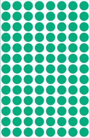 Avery Ronde etiketten diameter 8 mm, groen, 416 stuks