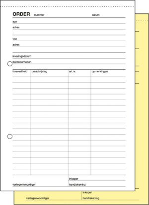 Sigel Expres orderblok, ft A5, Nederlandstalig, dupli (50 x 2 vel)