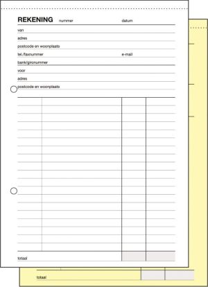 Sigel Expres manifolds note de frais, Ft A5, n&eacute;erlandais, dupli (50 x 2 feuilles)
