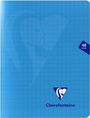 Clairefontaine schrift Mimesys, ft 17 x 22 cm, 48 bladzijden, kaft in PP, sey&egrave;s, geassorteerde kleuren