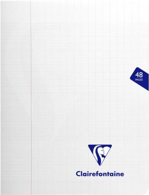 Clairefontaine schrift Mimesys, ft 17 x 22 cm, 48 bladzijden, kaft in PP, sey&egrave;s, geassorteerde kleuren