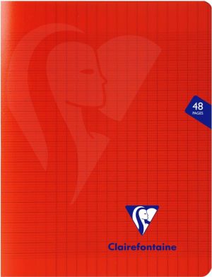 Clairefontaine schrift Mimesys, ft 17 x 22 cm, 48 bladzijden, kaft in PP, sey&egrave;s, geassorteerde kleuren