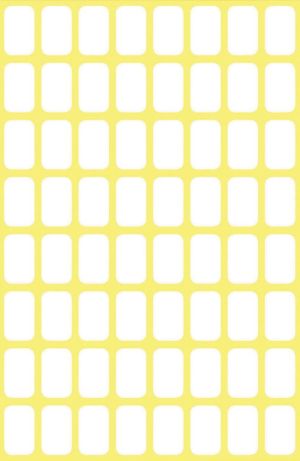 Avery Witte etiketten ft 13 x 8 mm (b x h), 384 stuks