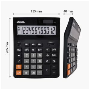 Desq bureaurekenmachine Heavy Duty Xlarge 30444, zwart