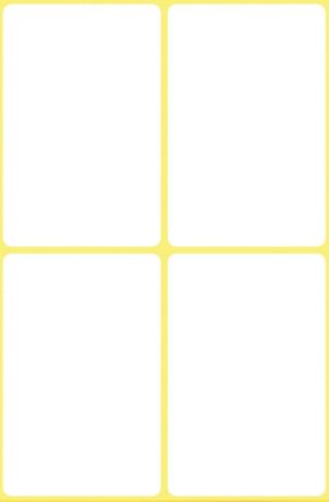 Avery Witte etiketten ft 54 x 35 mm (b x h), 24 stuks