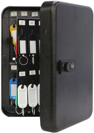 Armoire &agrave; cl&eacute;s avec serrure &agrave; combinaison, pour 48 cl&eacute;s, noir