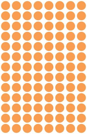 Avery Ronde etiketten diameter 8 mm, lichtoranje, 416 stuks