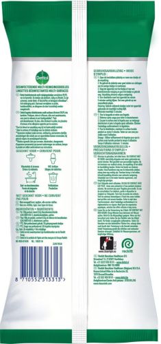 Dettol lingettes nettoyantes d&eacute;sinfectant, paquet de 30 pi&egrave;ces