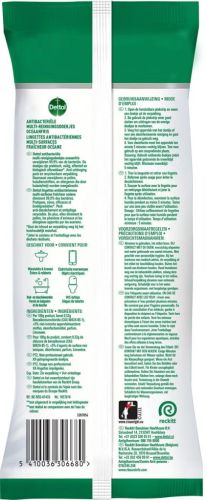 Dettol lingettes nettoyantes antibact&eacute;rien, fra&icirc;cheur oc&eacute;ane, paquet de 110 pi&egrave;ces