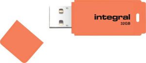 Integral Neon USB 2.0 stick, 32 GB, oranje