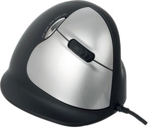 R-Go HE souris ergonomique, moyen, filaire, pour droitiers