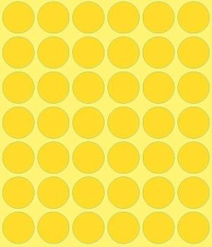Avery Ronde etiketten diameter 18 mm, geel, 1.056 stuks