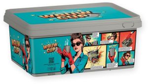 WAUW CUP herbruikbare beker, uit PP, 180 ml, herbruikbare doos van 150 stuks