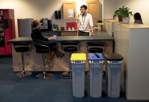 Rubbermaid collecteur Slim Jim, 87 l, gris