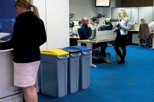 Rubbermaid collecteur Slim Jim, 87 l, gris